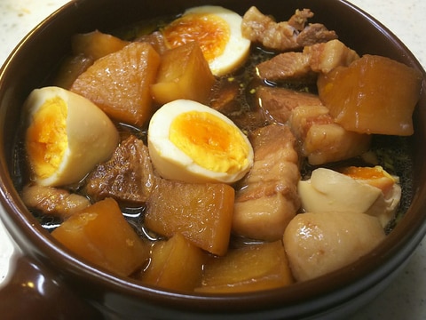 圧力鍋で豚バラ大根